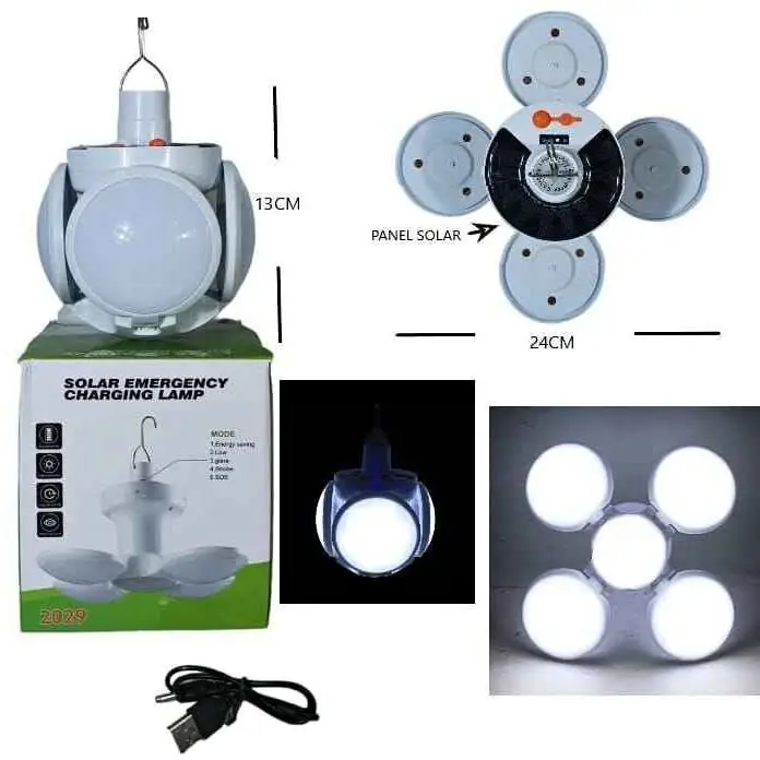 Lampara camping solar recargable
