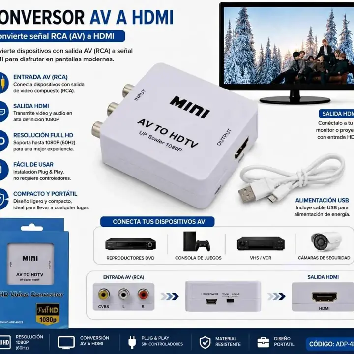 Convesor (RCA) av a HDMI