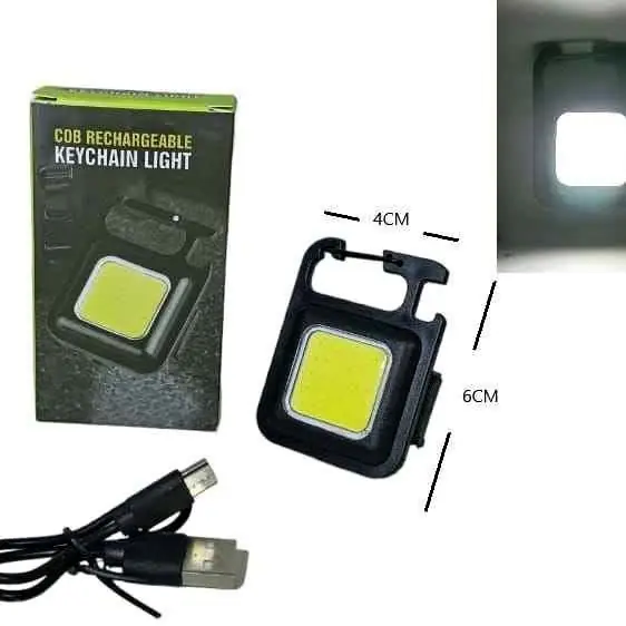 Mini linterna recargable llavero