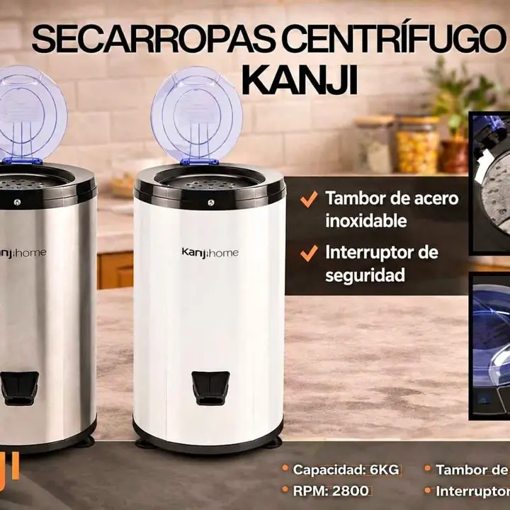 Secarropas centrifugo gris o blanco