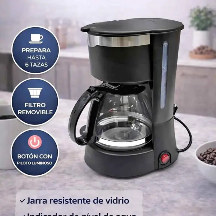 Cafetera de filtro 6 tazas - Kanji