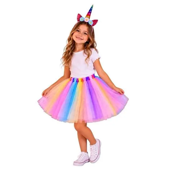 Tutu/Vincha y Trenza Unicornio