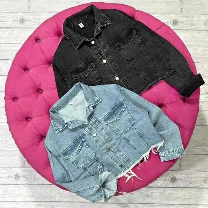Camperas jean cortas