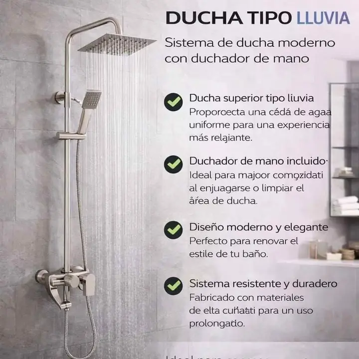 Griferia - ducha de baño exterior monocomando
