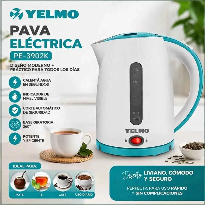 Pava electrica matera blanca yelmo 1,7LTS