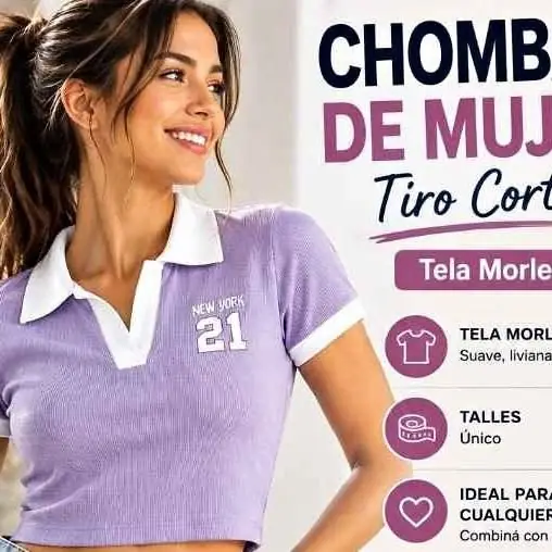 Chombas de mujer combinadas