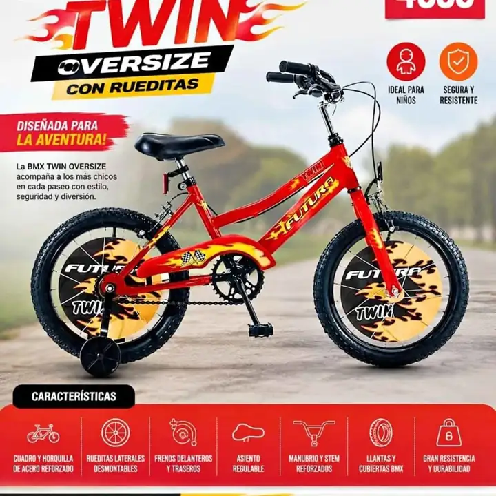 Bicicleta bmx rod 16" futura - consultar colores