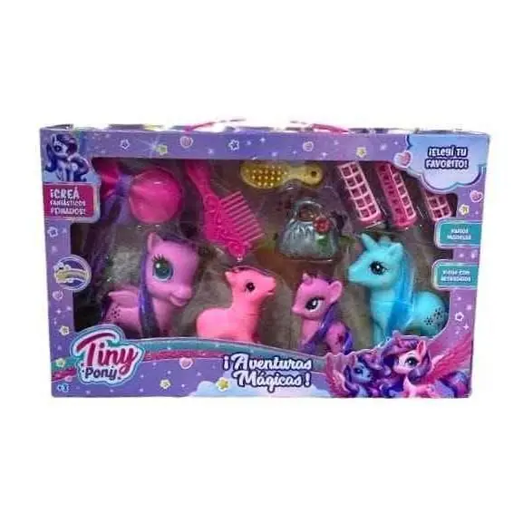 Set de ponys con accesorios - Tiny