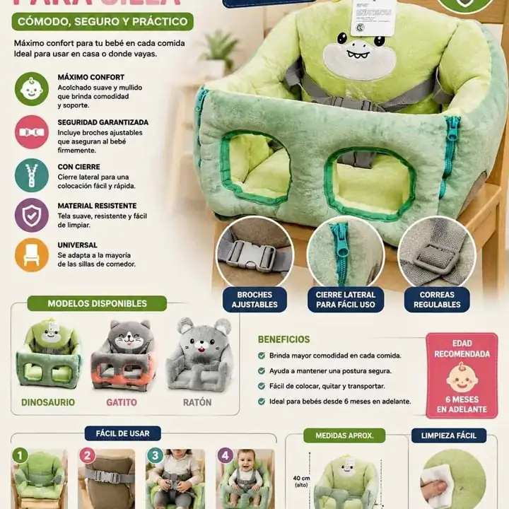 Asiento de bebe para sillas de animalitos