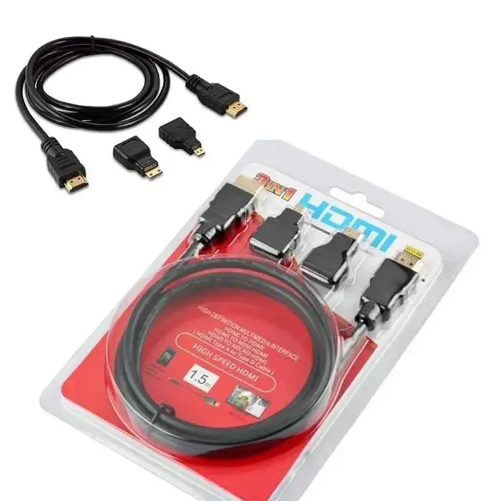 Cable HDMI 3 en 1 hdtv