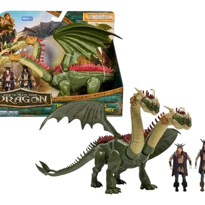 Dragon Hideous Zippleback -cómo entrenar a tu dragón -Spin máster