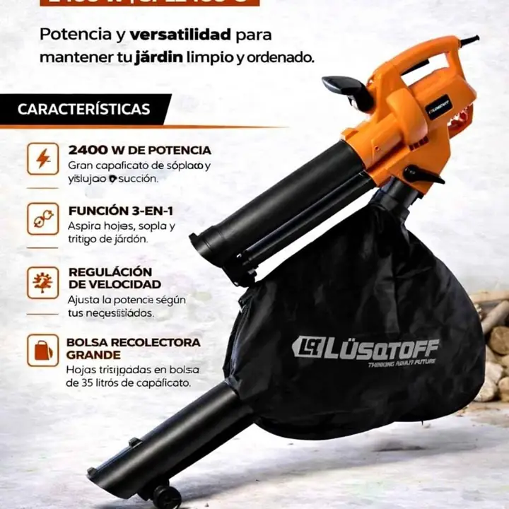 Soplador aspirador electrico 2400W