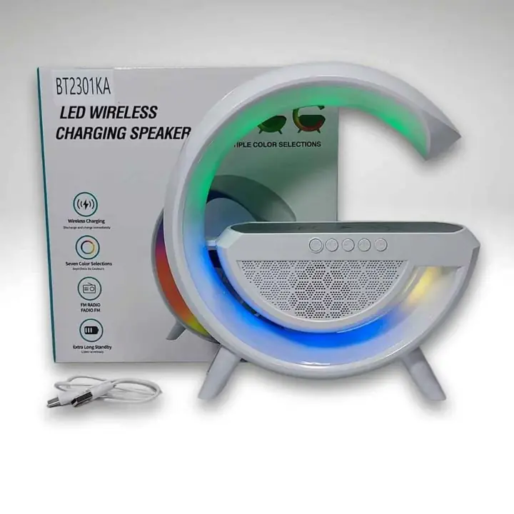 Parlante cargador inalambrico C/ luz LED