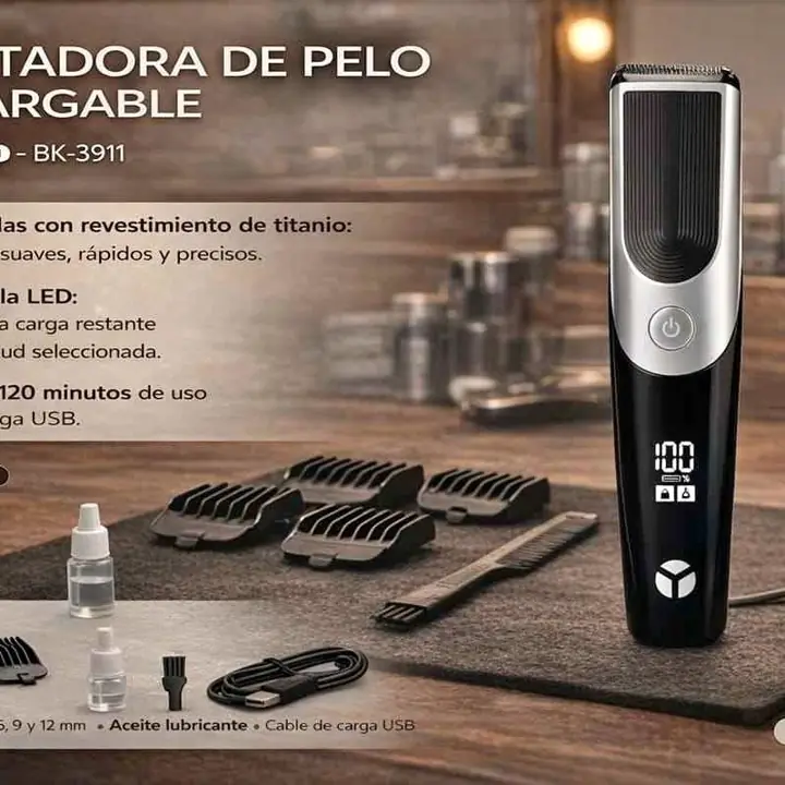 Cortadora de pelo recargable yelmo