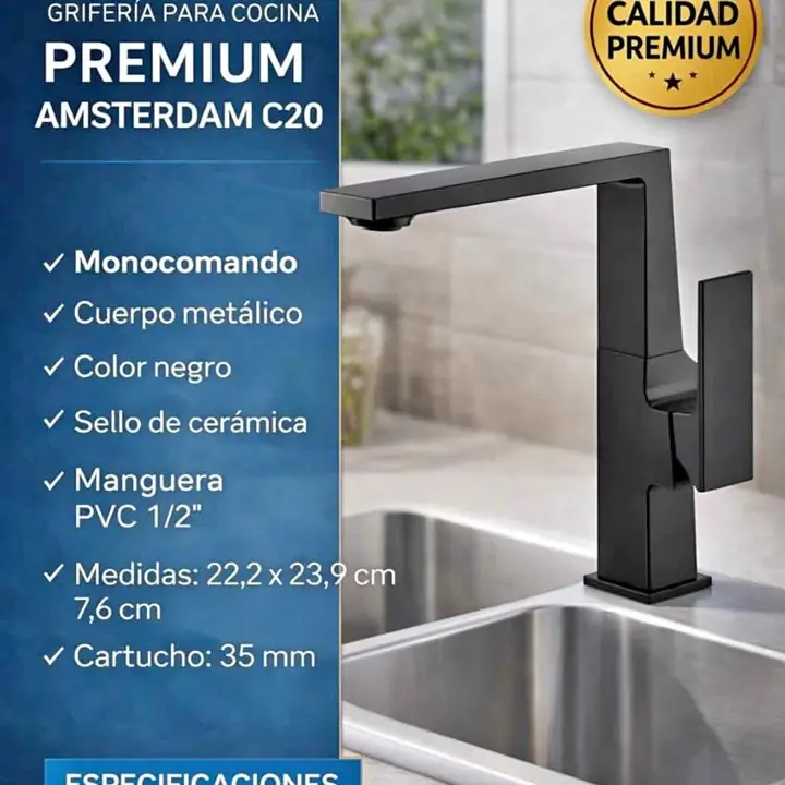 Griferia para cocina premium amsterdam C20 Kanji
