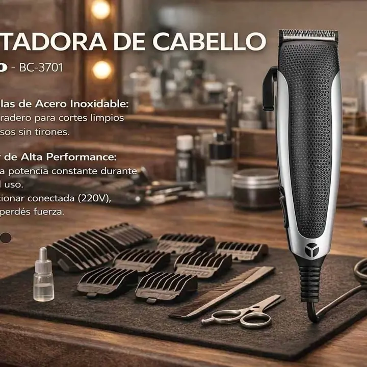 Cortadora de cabello yelmo incluye 4 peines