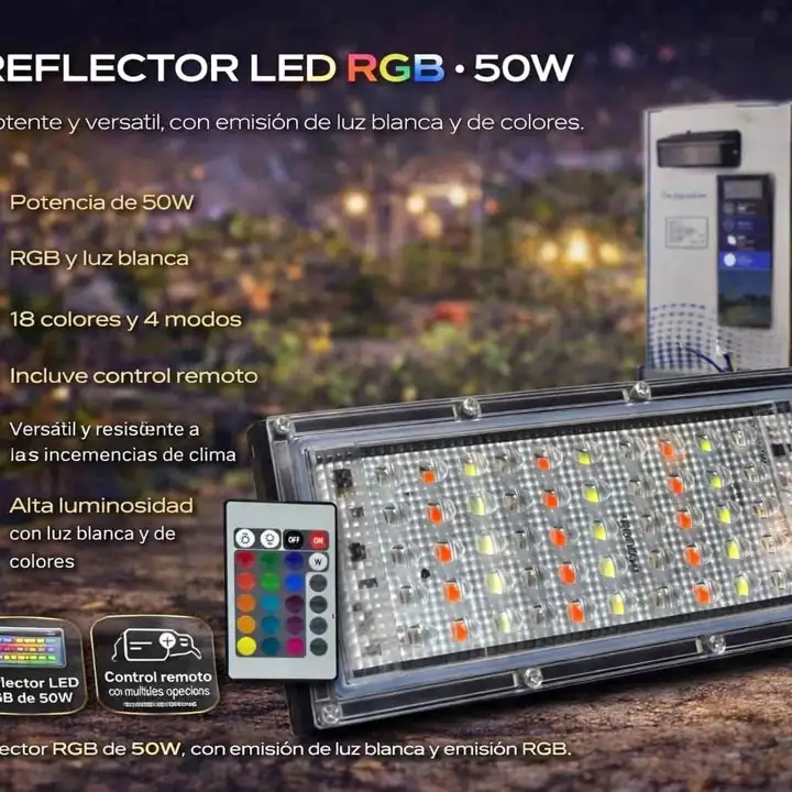 Reflector LED light RGB - 50W