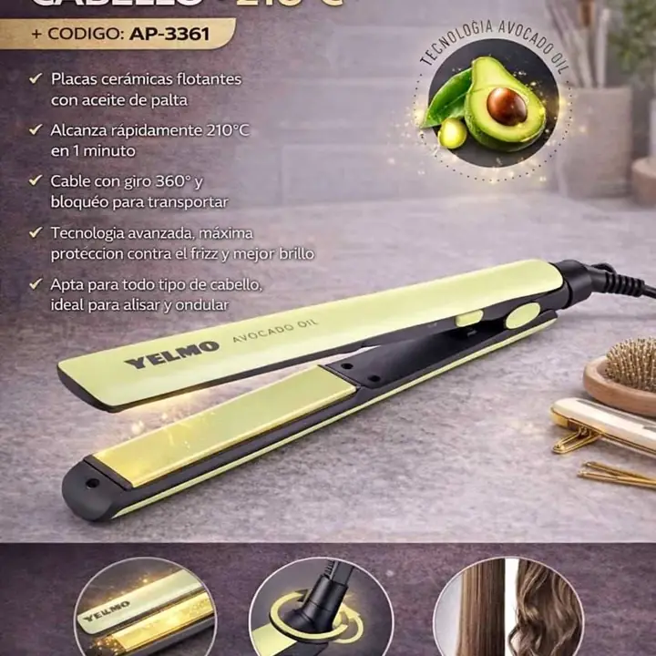 Planchita de cabello 210 C yelmo