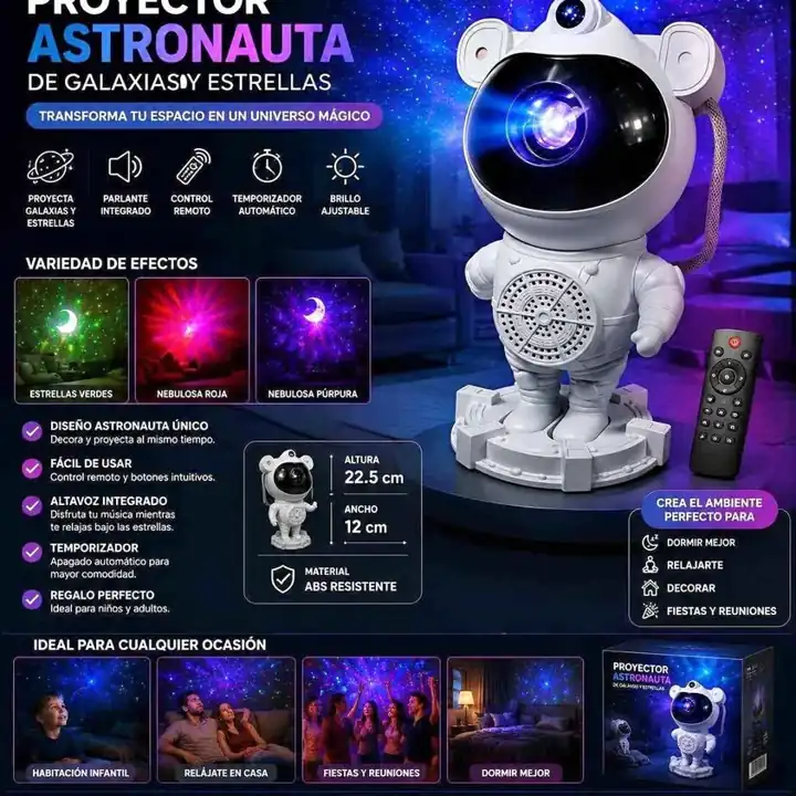 Astronauta proyector parlante