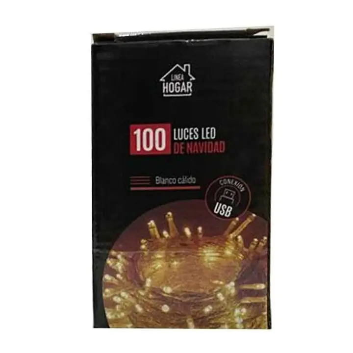 Guirnalda luz LED USB blanca calida 10M