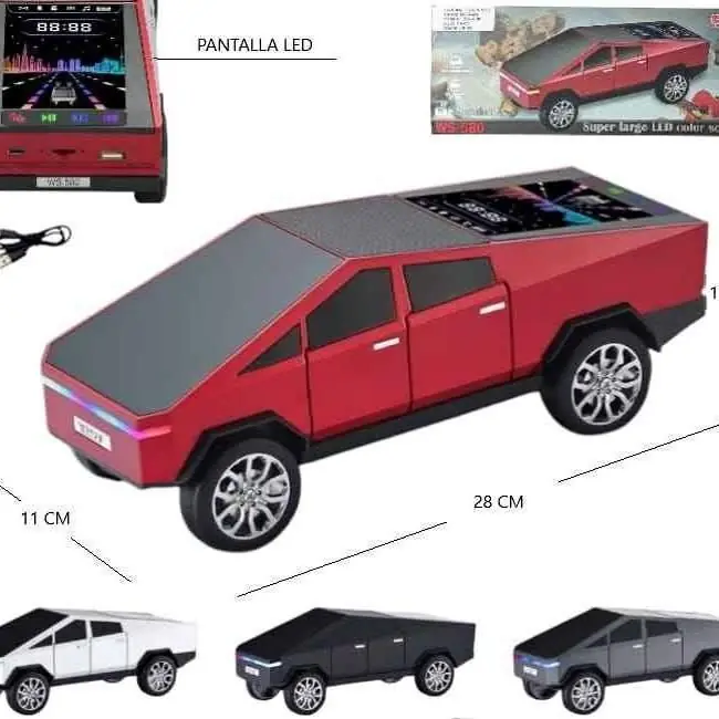 Parlante tesla con pantalla LED