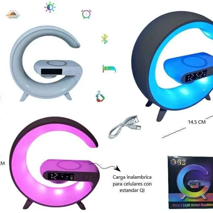 Parlante bluetooth velador inteligente