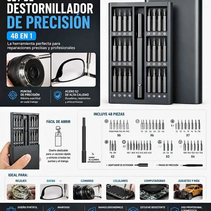 Set de destornillador de precision 48 P