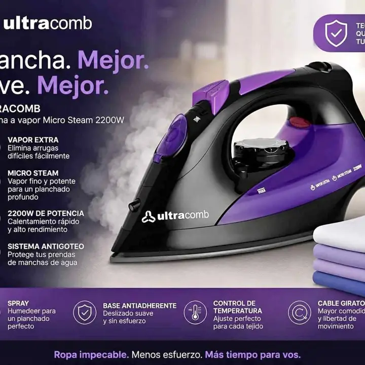 Plancha a vapor regulable Ultracomb