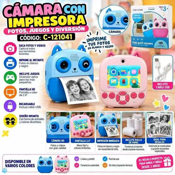 Camara con impresora