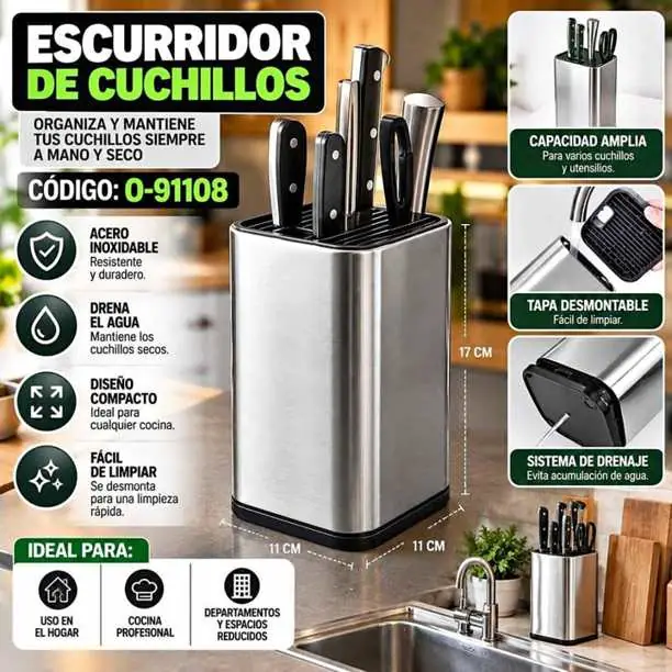 Escurridor de cuchillos