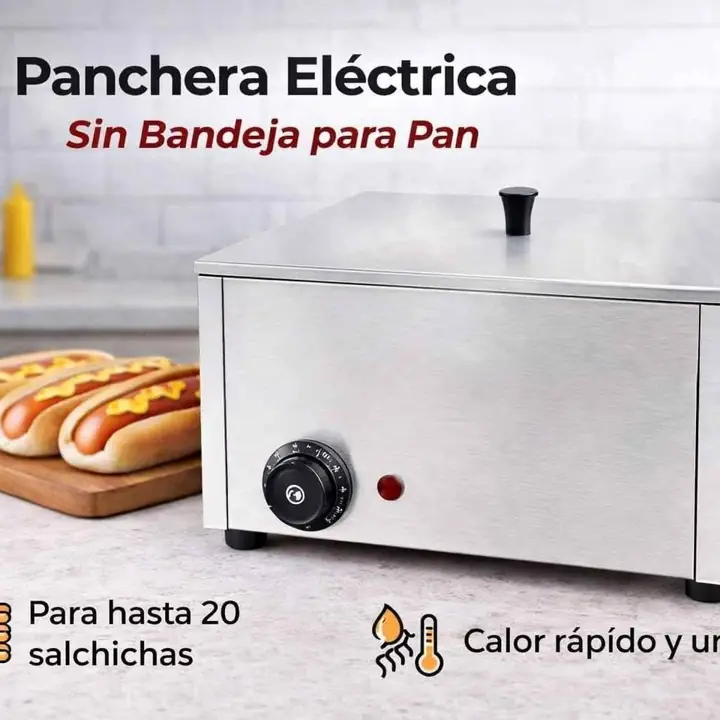 Panchera electrica sin bandeja pan