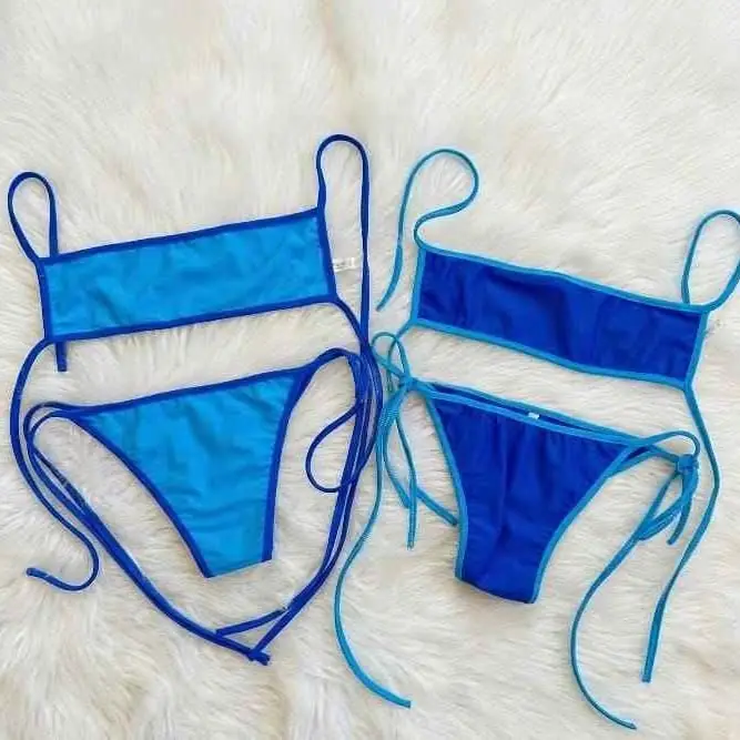 Bikini cuadrada combinada viral