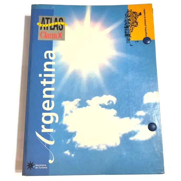 Atlas Turistico Clarin de Argentina Completo con Mapas Libro USADO retro vintage coleccion