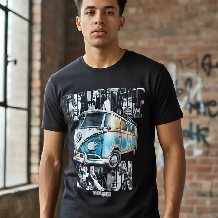 Remera Vw Combi The Vintage Sessions Unisex Retro Moda Talle L y XXL
