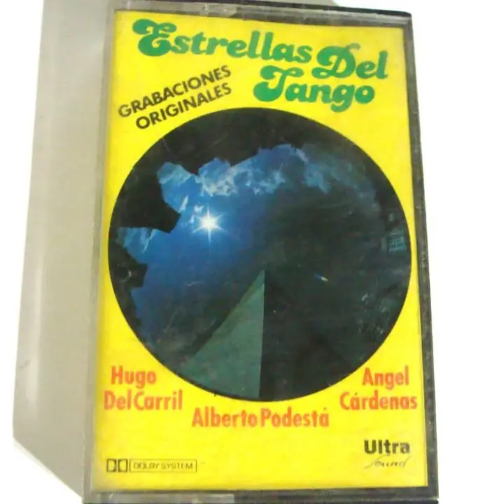 Cassette Estrellas del Tango Hugo del Carril Podesta Cardena usado retro tango argentina vintage
