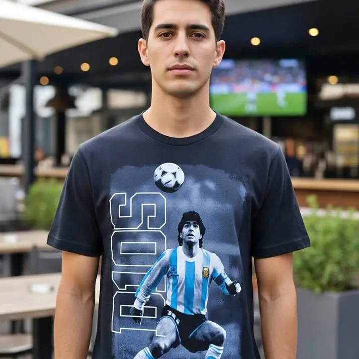 Remera Diego Maradona D10s Algodon 10 Argentina Seleccion nueva
