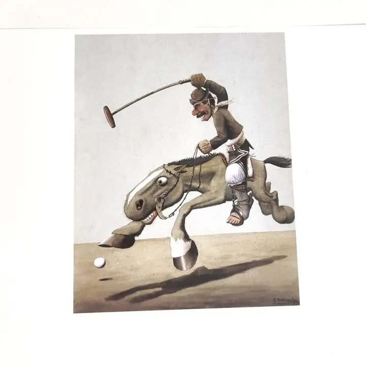 Lamina Poster Dibujo Florencio Molina Campos 28x20cms Vol 2
