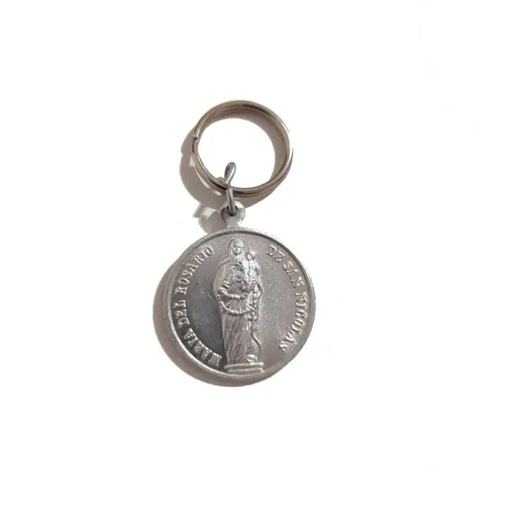 Llavero Medalla Maria del Rosario de San Nicolas Virgen Auto