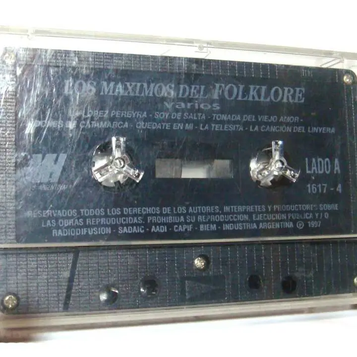 Cassette los Maximos del Folklore Usado en Buen Estado Folk retro argentina