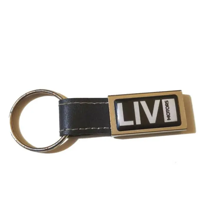 Llavero para Auto Camioneta Liv Motors Cuero Metal Coche usado
