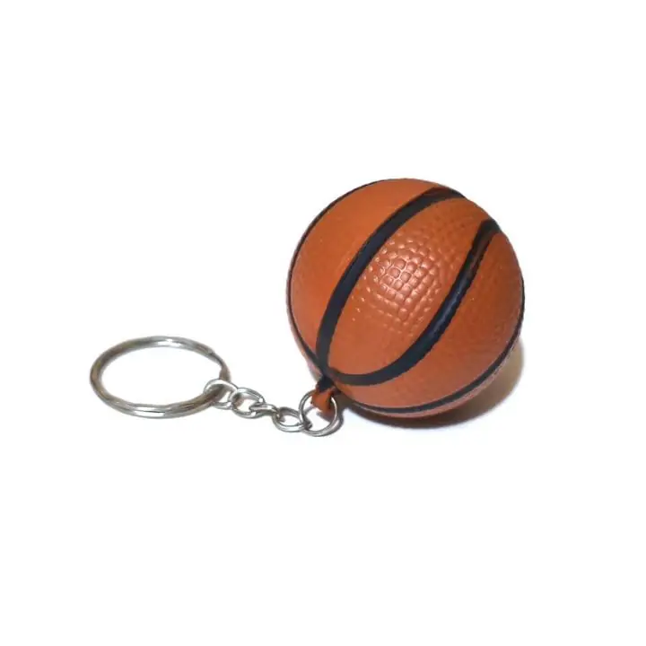 Llavero Pelota de Basket 4,5cms Nba Basquet Goma Basketball Naranja usado