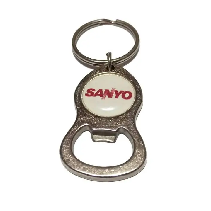 Llavero Destapador Chapitas Sanyo Metal Birra Cerveza Llaves usado