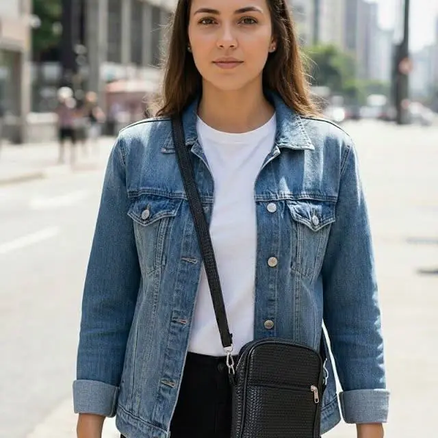 Cartera Bandolera Pequeña Porta Celular Negra Texturada Moda Negro Relieve nueva