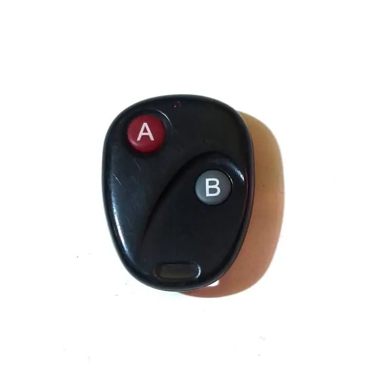 Control Remoto Inalambrico 433mhz 2 Botones Porton Ventana Negro usado