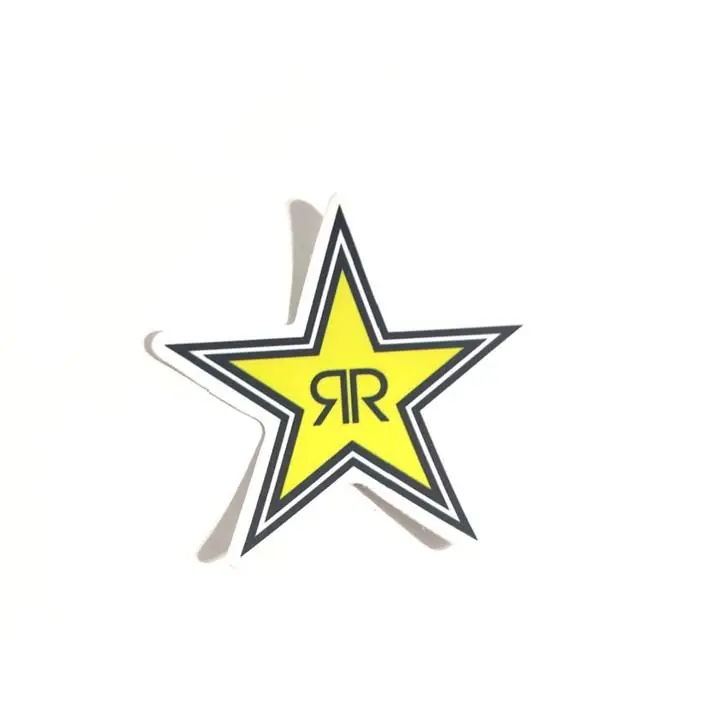Calco Rockstar Energy Drink Estrella Logo Auto Moto Tuning nueva