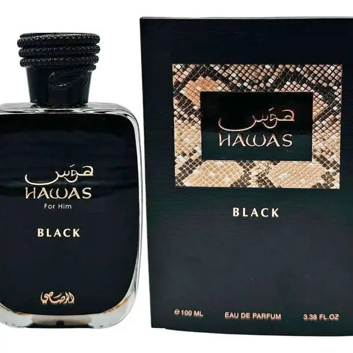 Perfume Rasasi Hawas Black 100ml Eau de Parfum Aromático Frutal