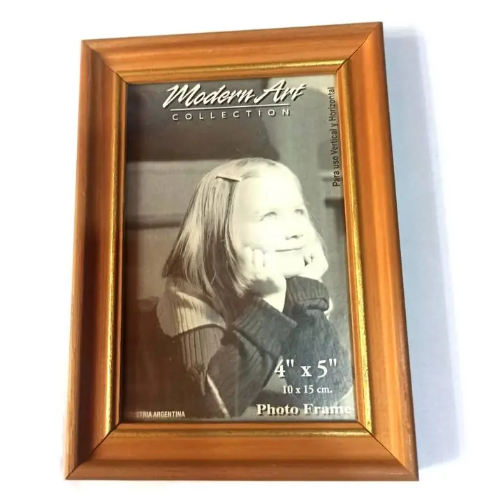 Porta Retrato Clip 10x15cms Madera con Pie Excelente Estado fotos
