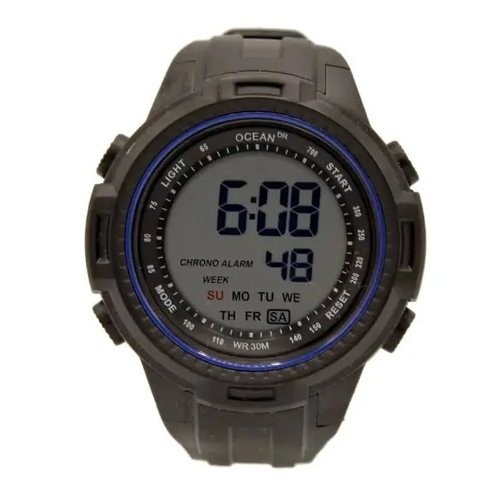 Reloj Hombre Ocean Dr Digital Deportivo Wr 30m Crono Alarma 1190OC black blue
