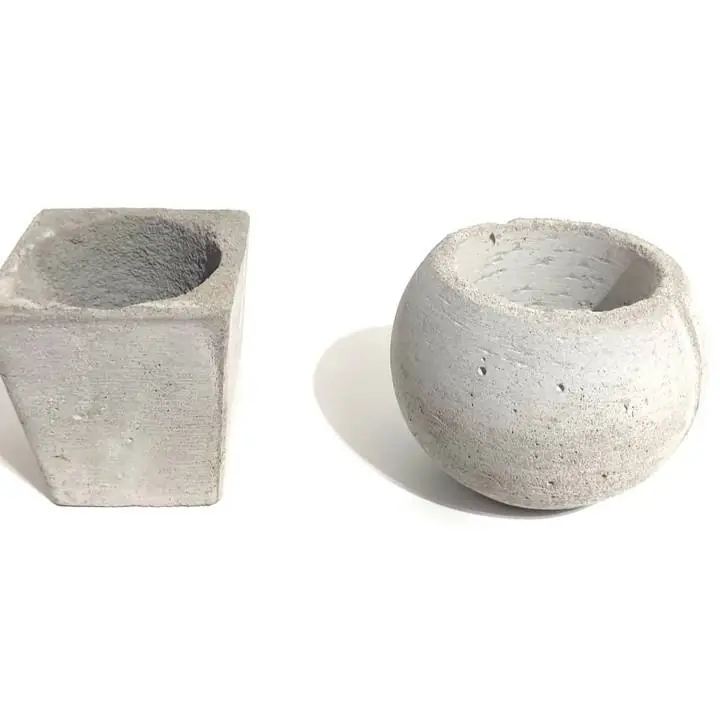 Macetas de Cemento X2 Suculenta Cactus Outlet Maceta Planta nuevas