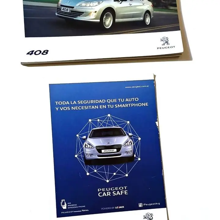 Manual del Usuario Peugeot 408 Año 2013 Thp 1.6 2.0 Libro usado